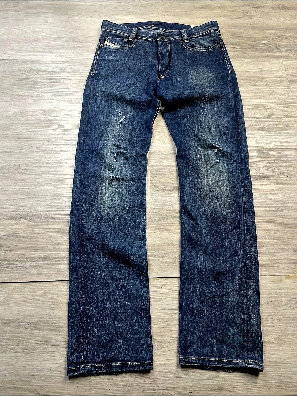 Diesel Heeven Straight Leg Jeans Blue Waist 29
